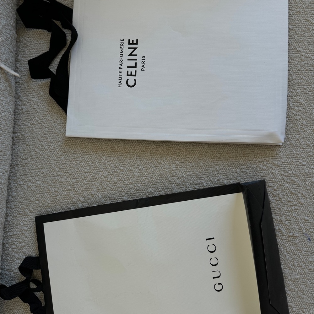 Bundle of designer shopping bags
